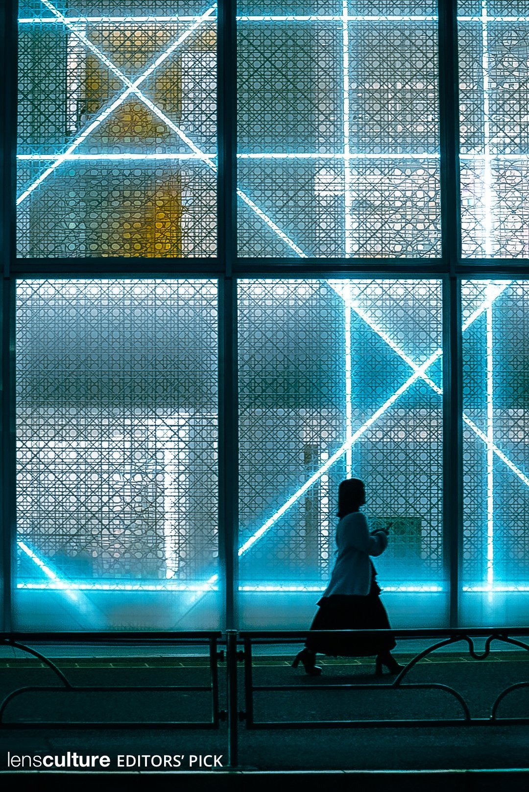 Silhouette dans la nuit.