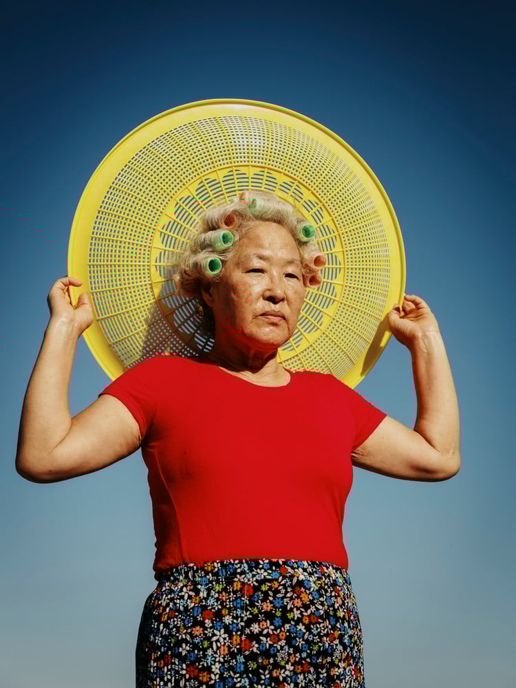 Curly Permed Hair: I never saw my mother’s real hair. (I only saw it in a pre-marriage photo.) At the time, Married women(called "Ajumma" in Korean) all had almost identical haircuts. Most mothers had no time to care for themselves, as they were overwhelmed with household chores from early morning until late at night. The short permed hairstyle was the most efficient, low-maintenance choice for them. © Daesung Lee