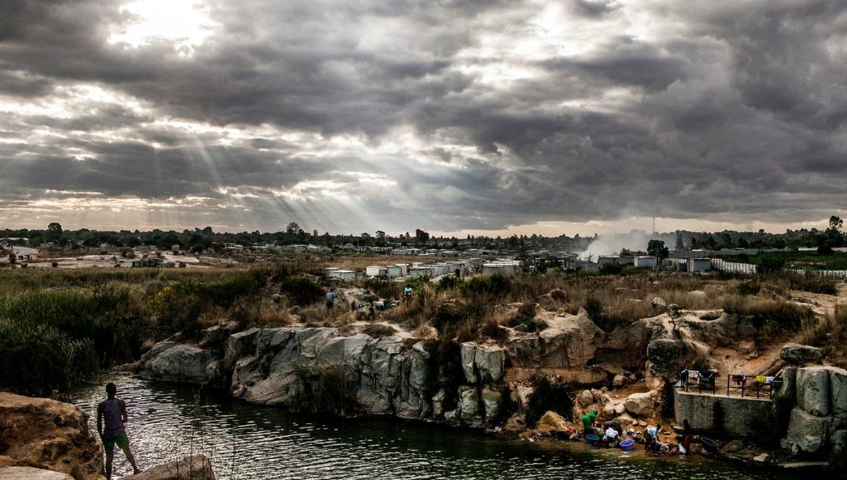 A view of the township of Epworth, outside Harare. Residents claim that during bouts of political violence in previous years, bodies of victims were dumped into the quarry. (Pete Muller for the New York Times)