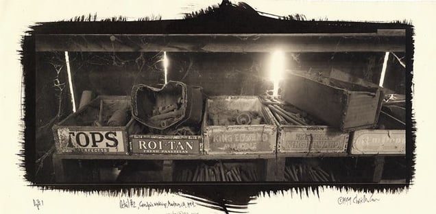 Detail 2, grandpa’s shop, Manteca, CA, 1999. © Chris McCaw