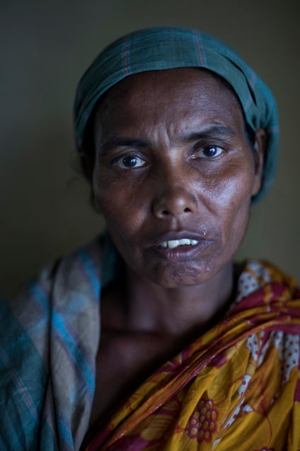 Monowara Khatun(50) lost her husband during the cyclone Sidr in 2007. Since then she has been in trouble to manage her life with 3 children.