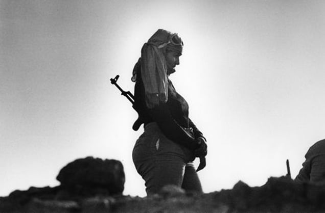 The Western Sahara. Polisario Front in Guelta Zemmour. 1981. From the book "War Photographer: Between Shadow and Light" © Christine Spengler