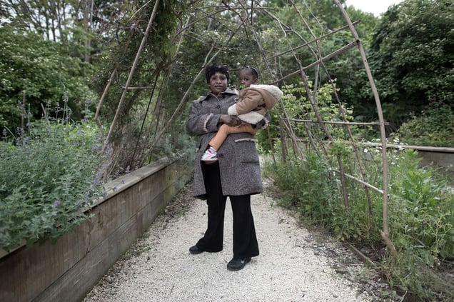 Sita was born in Ivory Coast. She arrived in the neighborhood 9 years ago with her husband and her 4 children. She does not understand the bad reputation of the district. © Hugo Aymar