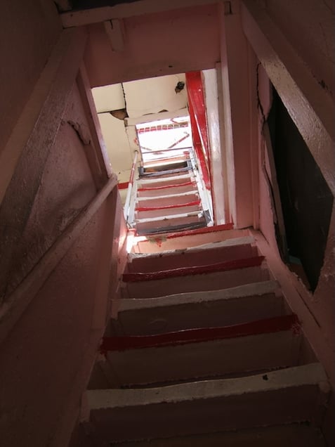 Tower stairway, 2010.