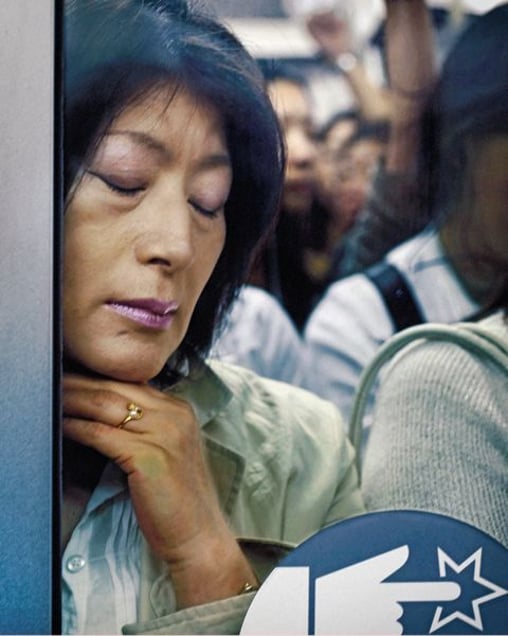 From the book and series, "Tokyo Compression" © Michael Wolf