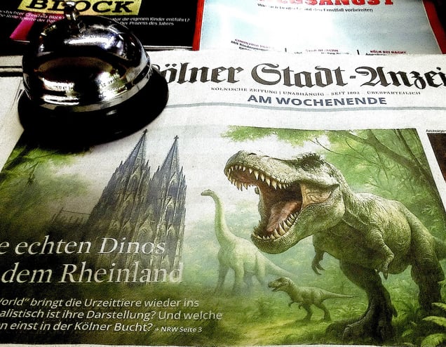 "JURASSIC COLOGNE" oder "KRASSER KÖLNER ALLTAG" "CRAZY COOL EVERYDAY LIFE IN COLOGNE"