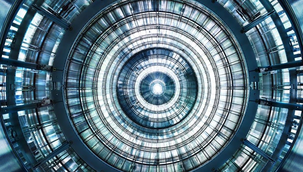 Katrin I
Interior view of the main spectrometer, from the project "Space and Energy" © Luca Zanier