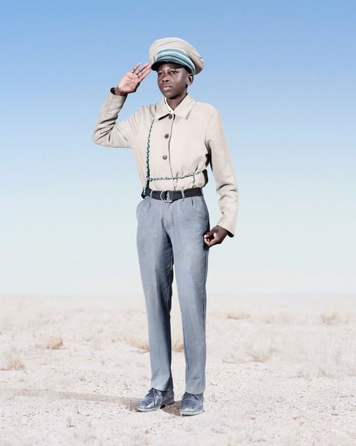 Herero Cadet Saluting, 2012 © Jim Naughten