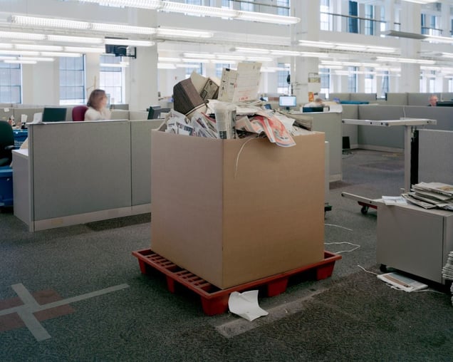 Trash Bins, 5:01pm, 2012 © Will Steacy