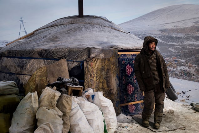 Home to 50% of the countries population, the Ger district is, in effect, a vast 1,500,000 person shanty town.