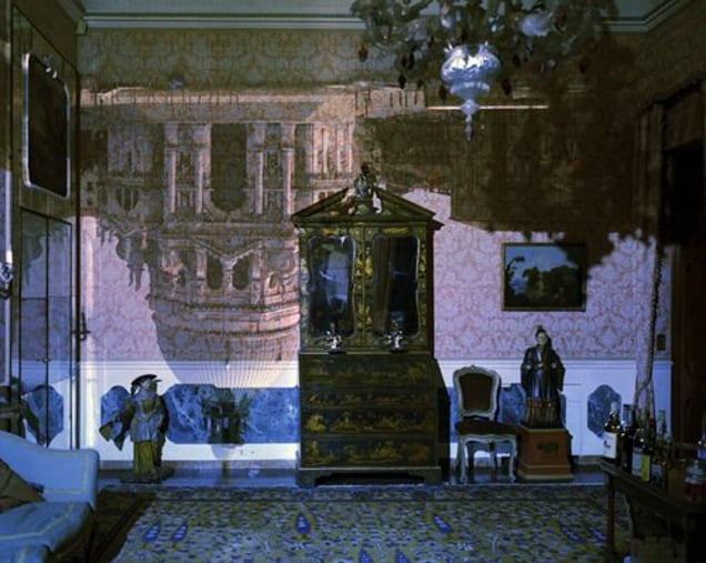 Camera Obscura Image of Santa Maria della Salute in Palazzo Livingroom. Venice, Italy, 2006 © Abelardo Morell