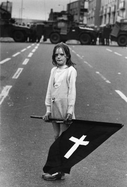 Northern Ireland. Londonderry. Funeral. 1987. From the book "War Photographer: Between Shadow and Light" © Christine Spengler