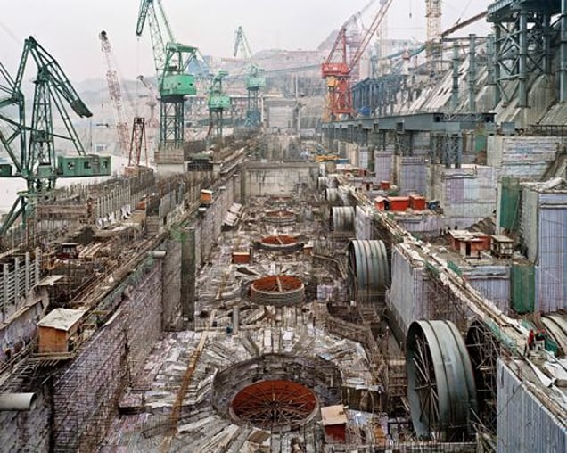 Dam #6, Three Gorges Dam Project, Yangtze River, 2005 © Edward Burtynsky