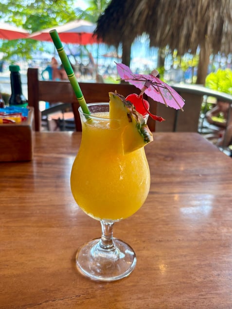 Mango Daiquiri, Buru Restaurant, Manuel Antonio, Costa Rica