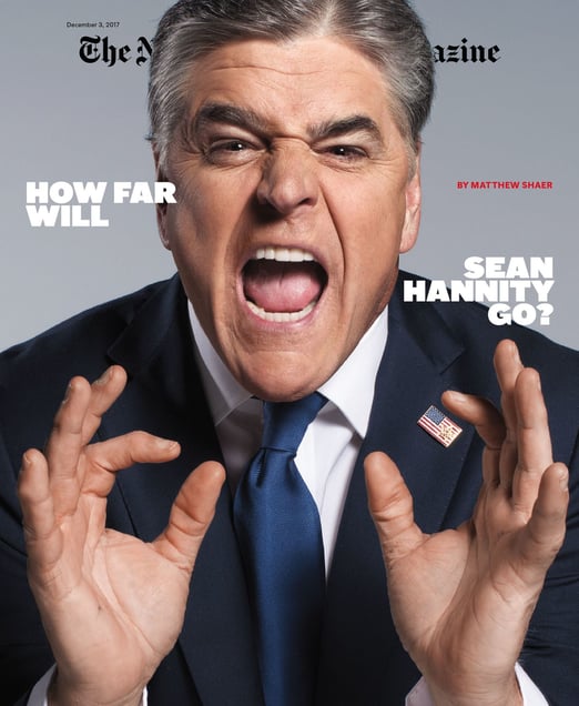 Sean Hannity, December 3, 2017. Christopher Griffith for The New York Times