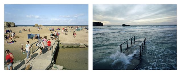 Perranporth, Cornwall. 29 and 30 August 2007. Low water 12 noon, high water 8 pm, from the series Sea Change © Michael Marten. Grand Prize Winner, Portfolio Category, Lens Culture International Exposure Awards 2011