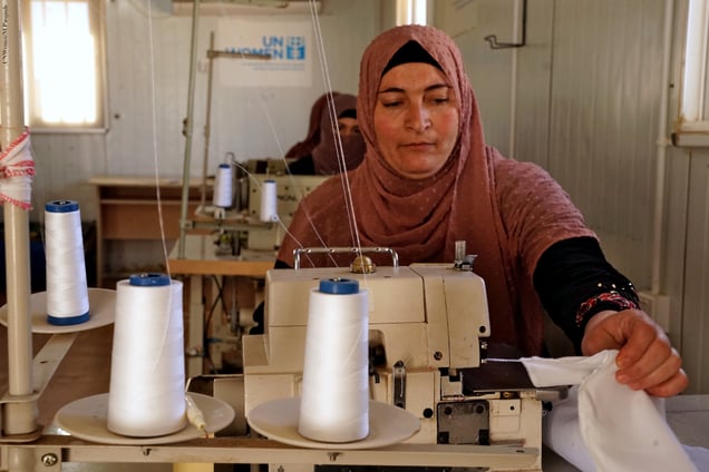 Documentation of a sewing workshop, 2