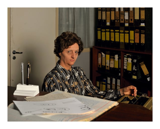 FIG. 00029KEL (TM)                             KMV-news office.                                  Year: 1972 (2015)                         Location: Mänttä