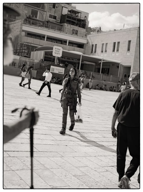 Israel, Jerusalem, black and white photo, street,