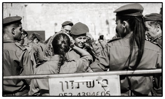 Israel, Jerusalem, black and white photo, street,
