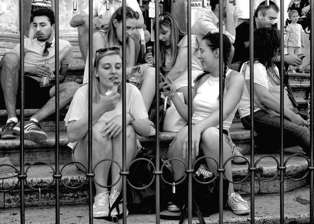 Tourists in Cage