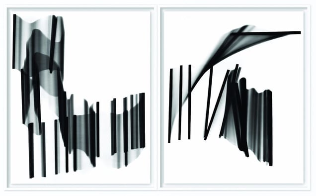 Dancing Sticks I & II. Showing at HackelBury Fine Art. Courtesy of PhotoLondon.