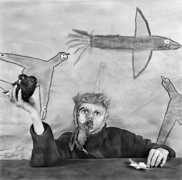 Take off. From the series "Asylum of the Birds" © Roger Ballen