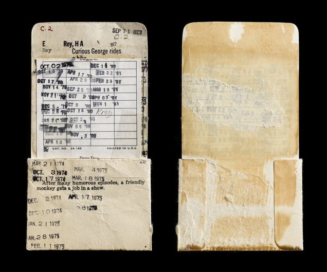 Curious George Rides a Bike, Envelope Front & Back © Kerry Mansfield