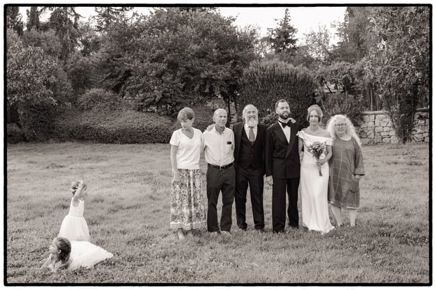 Israel, Jerusalem, black and white photo, street, wedding