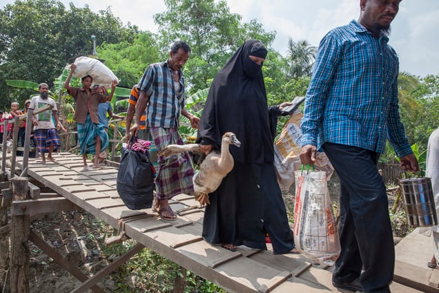 Villagers are moving to the Dhaka city to look for better living conditions. Morrelganj, Bagerhat.
