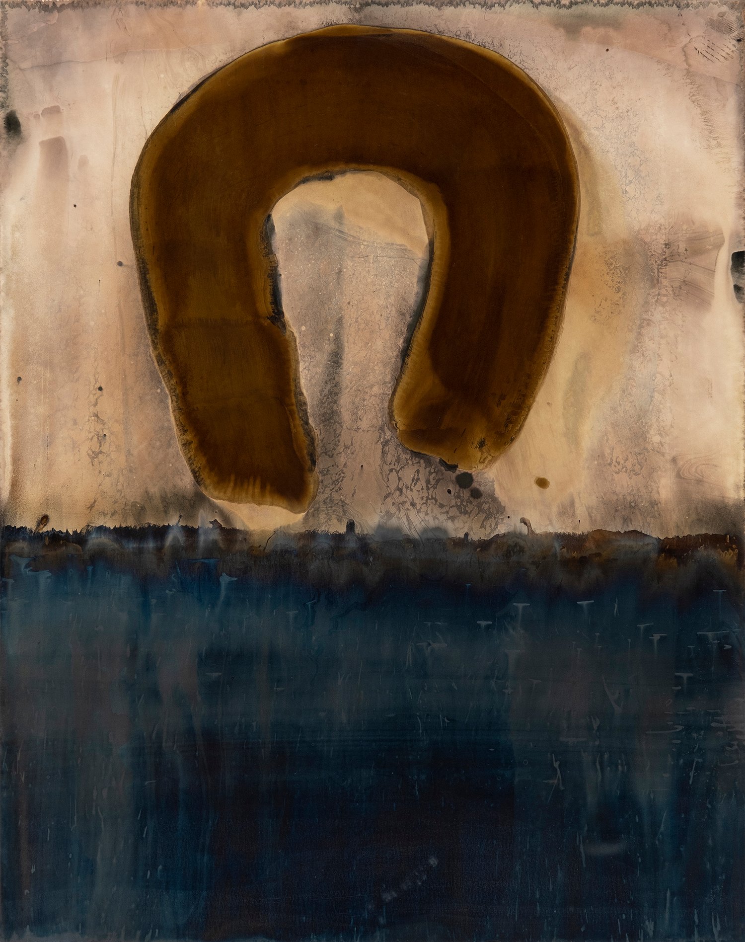 Renascence, 2024, Chromo Halide Lift Silver Gelatin Print, 1/1 unique original print, from the series "Manifestation of Light and Energy" © Frank Lopez