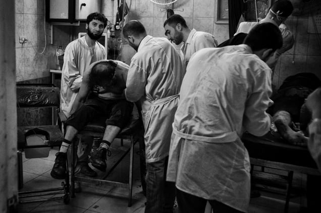 Aleppo, medical post
