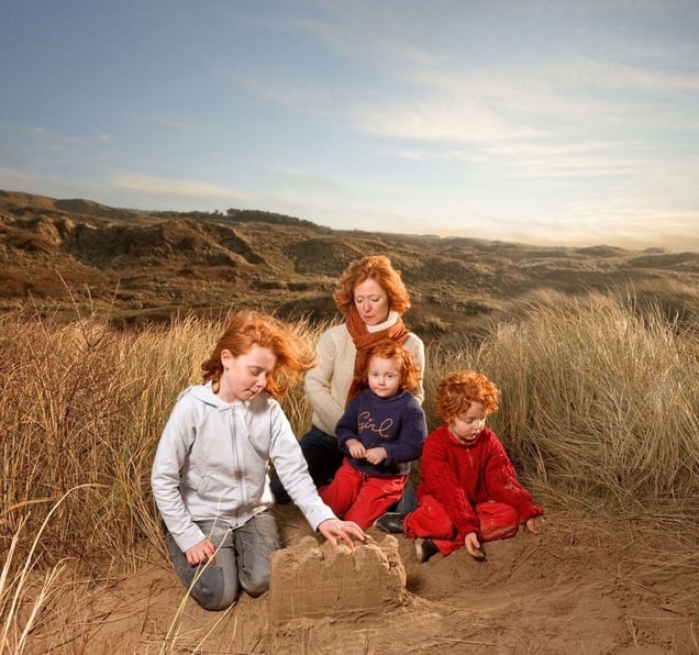 Dewindt family, from the series Natural Red Hair © Hanne van der Woude