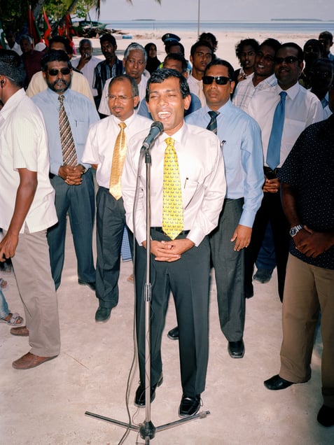 President Mohamed Nasheed of the Maldives