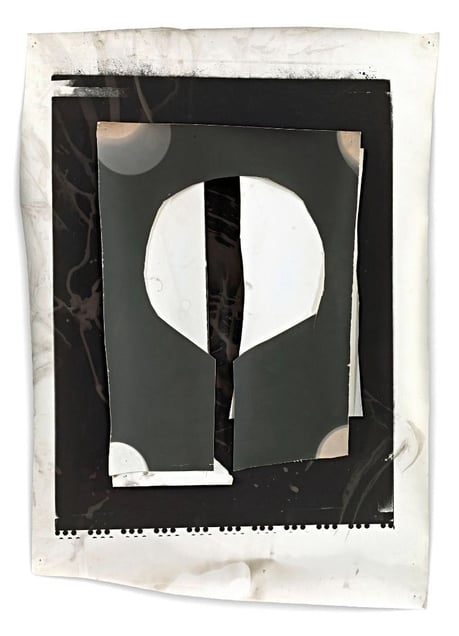 Untitled Berlin XV, 2012, 72 x 52 cm, Silver Gelatin Print, Mixed Media © Jeff Cowen