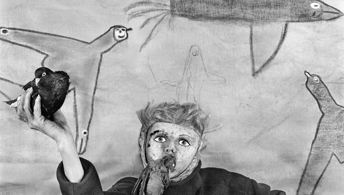 Take off. From the photobook "Asylum of the Birds" © Roger Ballen