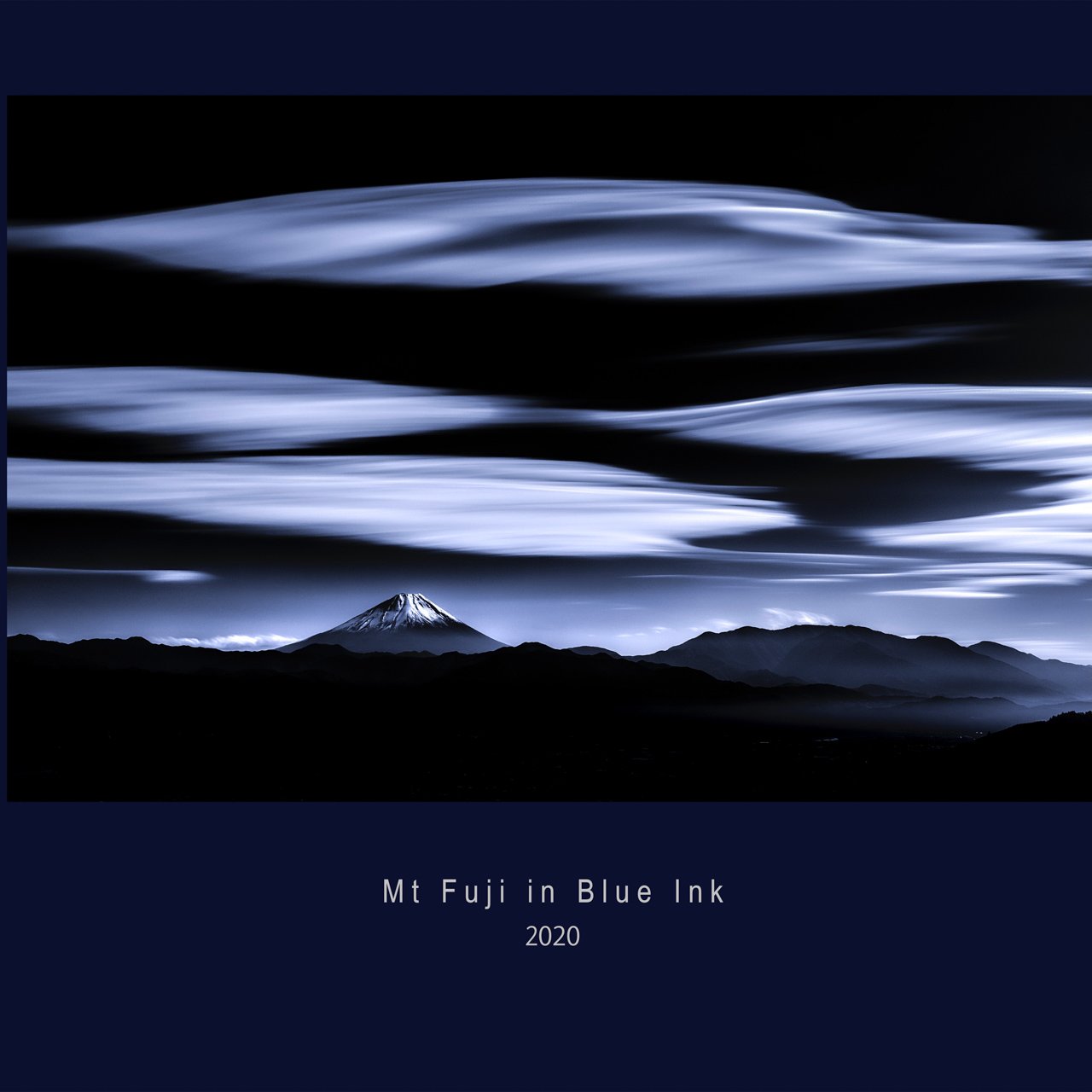 Mt Fuji in Blue Ink 2020