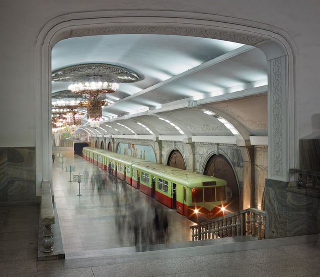The Chollima Line Metro, Pyongyang, North Korea, 2014