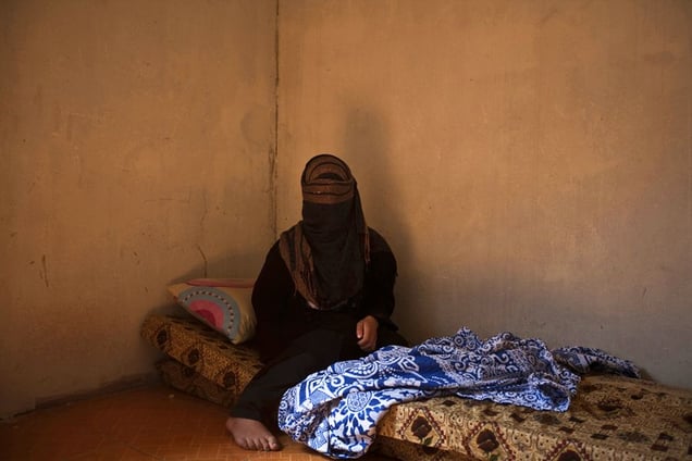 Tripoli, Lebanon. Zaynab, 16 years old, comes from Al-Khaldeeye, in Homs. She fled with her family three months ago, after the Army repeatedly knocked at her house to look for her father. © Matilde Gattoni
