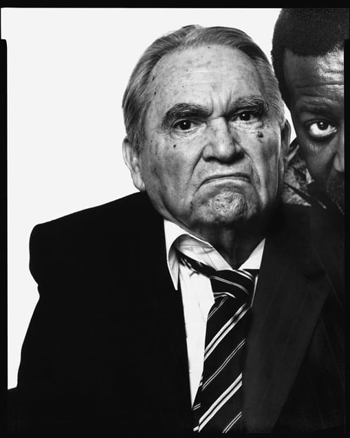 George Wallace, former Governor of Alabama, with his valet, Jimmy Dallas, Montgomery, Alabama, July 31, 1993, © 2008 The Richard Avedon Foundation