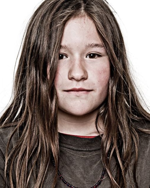 Kylie F., student. From the Series "Everyone My Brother Knows in Girdwood, Alaska" © Laura Domela