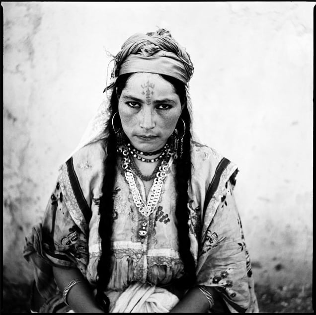 Portrait of an Algerian Woman, taken by order of the French Army towards the end of the Algerian War of Independence, 1960 © Marc Garanger