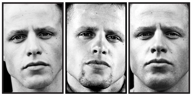 Sven, age 20. From the series "Here are the Young Men (Marked)" © Claire Felicie