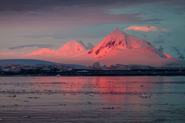 Lemaire Channel Alpenglow, Antarctica 14 January 2017