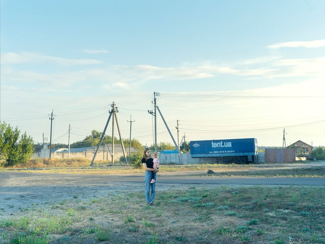 Anastasia and daughter. Kharkiv. Ukraine. September 2024.