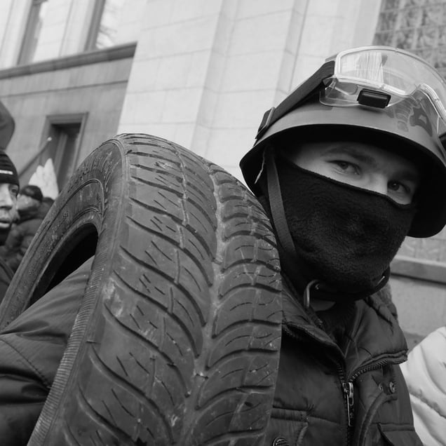 Ukraine Revolution, Kiev, February 2014 © Alfred Yaghobzadeh