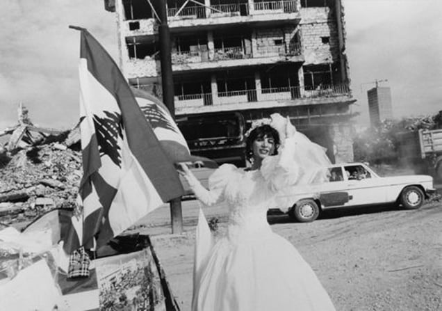 Lebanon. West Beirut. 1996. From the book "War Photographer: Between Shadow and Light" © Christine Spengler