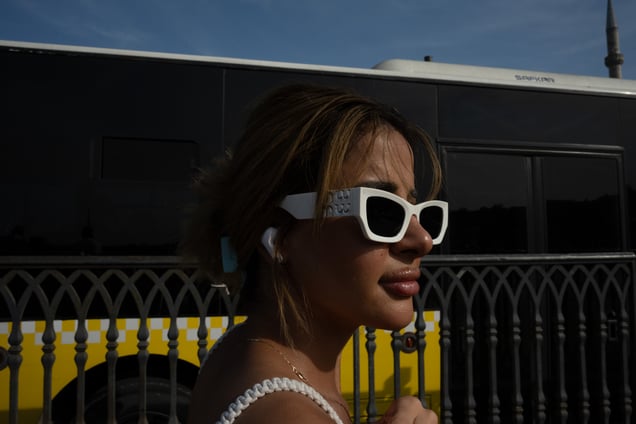 Woman With White Sunglasses, Istanbul 2025