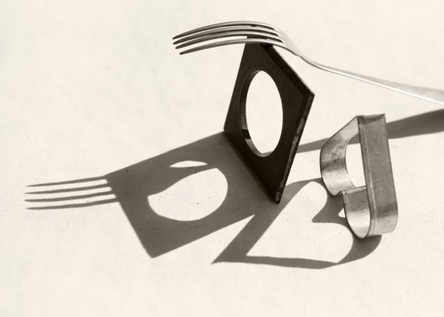 "The Lover. Everyday objects photographed in the harsh sun". From the Series "The Cave"