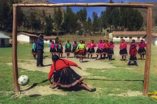 1st prize Sports Features Stories © Daniel Silva Yoshisato, Peru, Agence France-Presse, Women’s football team, Peru. Churubamba is a farming community 3,850 meters above sea level in the Andahuaylillas district in the region of Cusco, in Peru. Around 60 families farm and graze sheep and llamas.